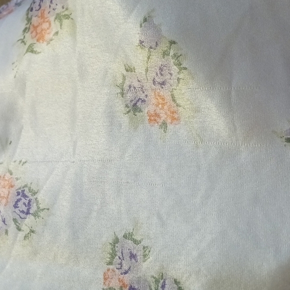 Vintage Hand Crafted Silk Button Down PJ Top - Picture 9 of 9